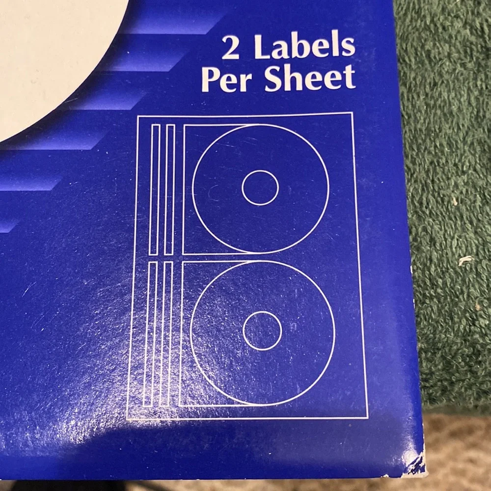 NWT Two packages Matte White CDDVD Labels